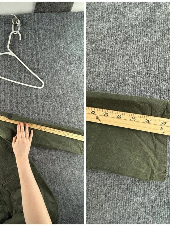 Barbour Updrift Lightweight 4oz Wax Waxed Jacket Women Full Zip Green Hooded 6 - Picture 16 of 16